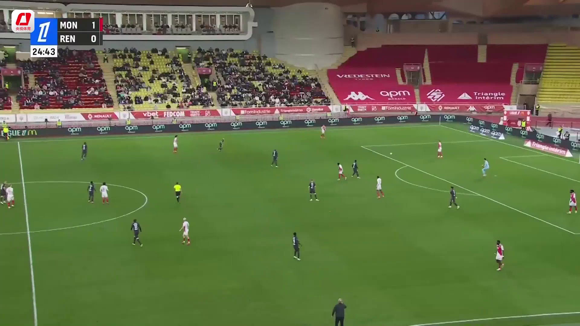 摩纳哥主场击败雷恩，取得三连胜的简单介绍