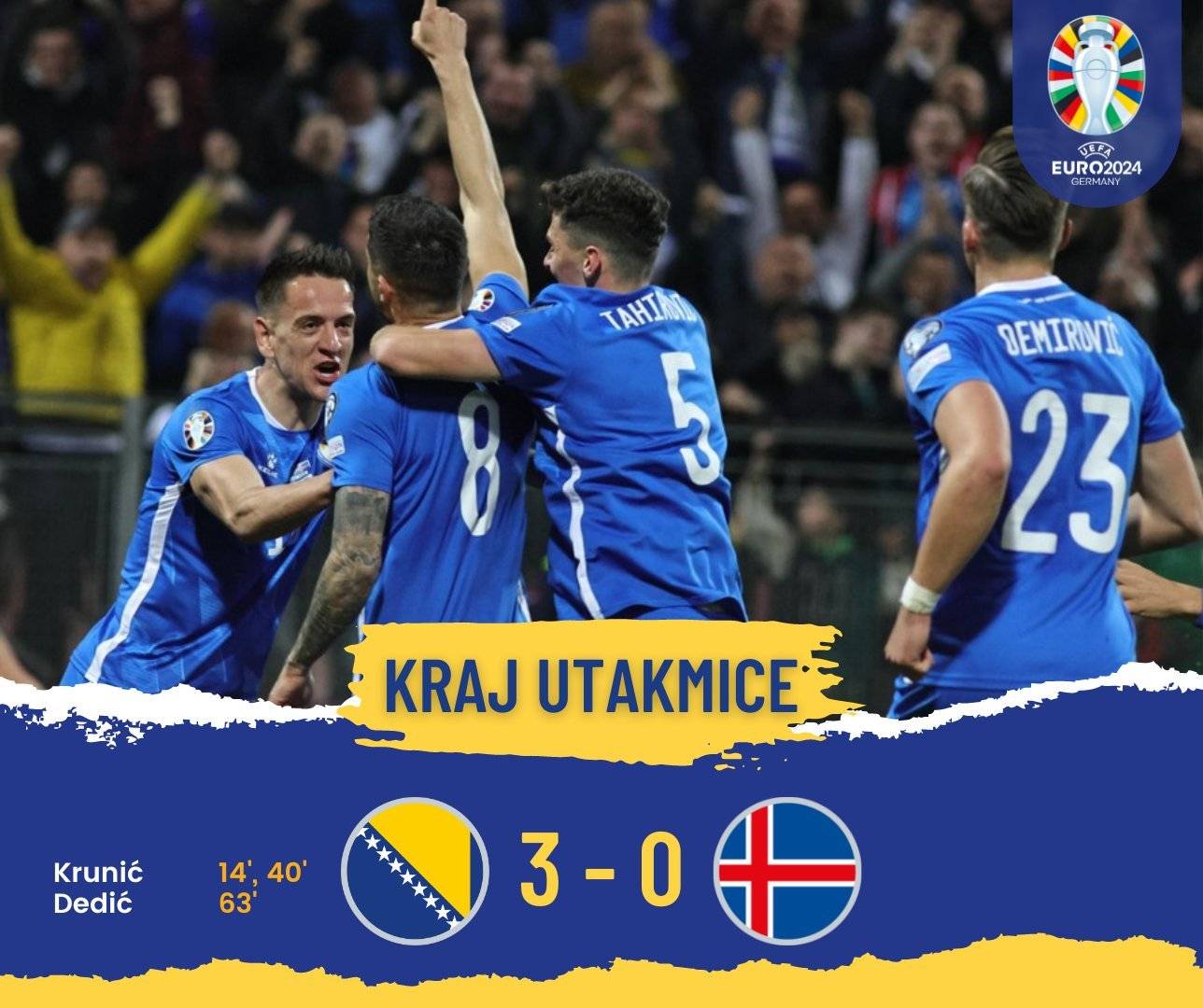 波黑首战告捷，连胜欧洲国家杯小组赛提前晋级